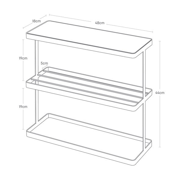 Pomoćni stol 18x48 cm Frame – YAMAZAKI-image-2