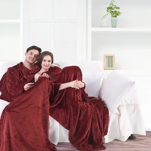 Bordo deka od mikrovlakana za izležavanje na sofi DecoKing Lazy, 200 x 170 cm-image-1