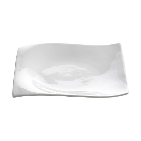 Bijeli porculanski desertni tanjur Maxwell & Williams Motion, 20 x 20 cm