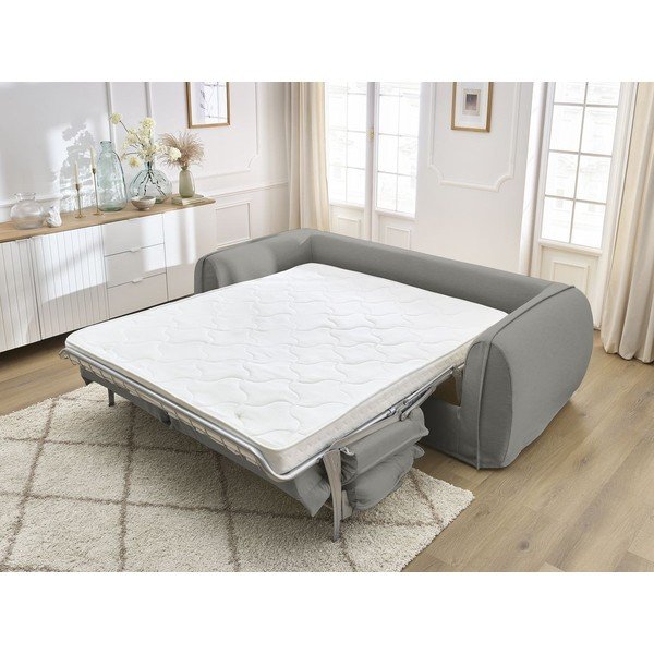 Tamno siva sofa za spavanje/sklopiva 236 cm Archimede – Bobochic Paris-image-1