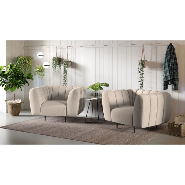 Bež fotelja Shel – Ghado-image-4