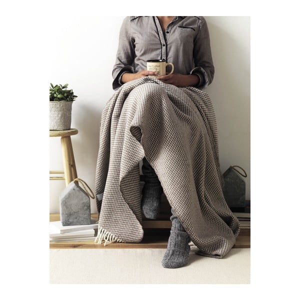 Tamnosivi pokrivač s pamukom Euromant Ruby, 140 x 160 cm-image-2