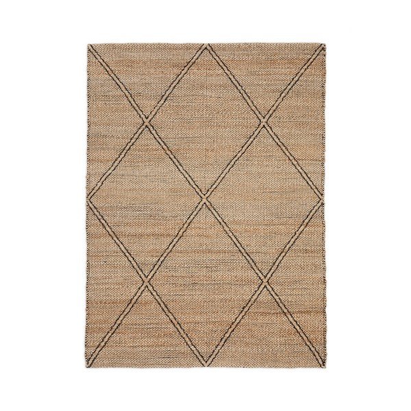 Ručno rađen juten tepih u prirodnoj boji 160x230 cm Vallalta – Kave Home