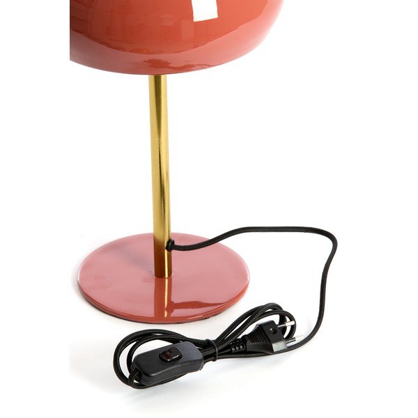 Stolna lampa u boji lososa s metalnim sjenilom (visina 34 cm) Surin – Light & Living-image-3
