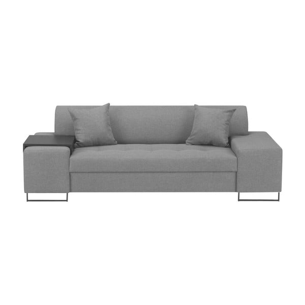 Svijetlo siva sofa s nogicama u crnoj boji Cosmopolitan Design Orlando, 220 cm