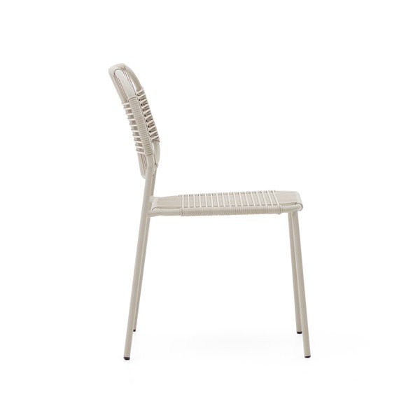 Bež metalna vrtna stolica Talaier – Kave Home-image-2