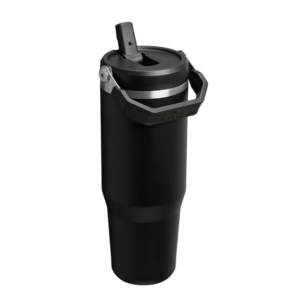 Crna termosica od nehrđajućeg čelika 890 ml IceFlow™ Flip Straw 2.0 Tumbler Black – Stanley-image-1