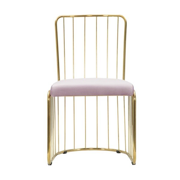 Set od 2 roze stolice s konstrukcijom u zlatnoj boji Mauro Ferretti Sedia-image-4