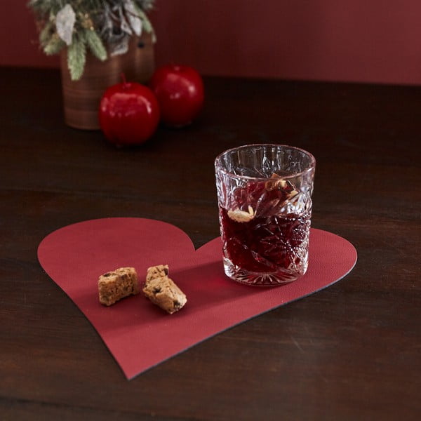 Podmetač od eko kože 30x30 cm Heart Nupo – LIND DNA-image-1