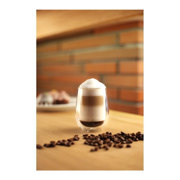 Čaša s dvostrukim staklenim stijenkama Vialli Design Amo, 400 ml-image-2