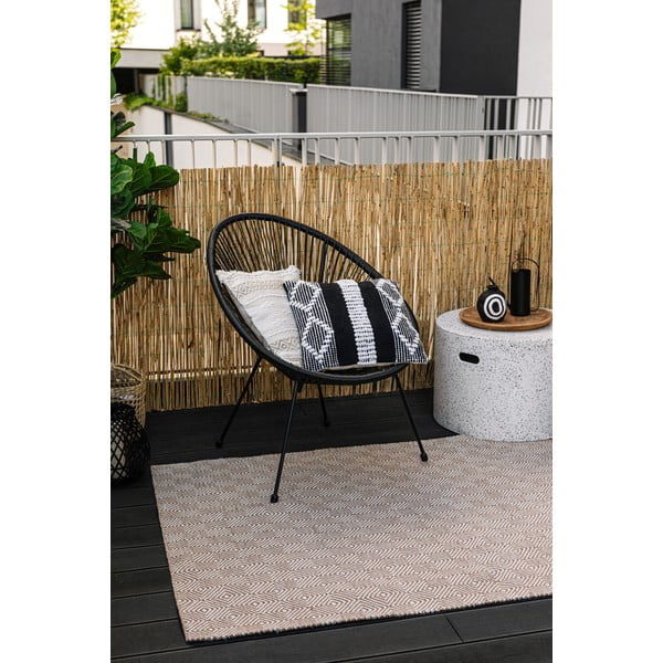 Krem dvostrani vanjski tepih od reciklirane plastike Green Decore Solitaire, 90 x 150 cm-image-2