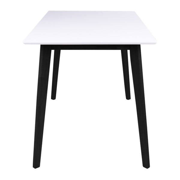 Bijeli blagovaonski stol s crnom konstrukcijom Bonami Essentials Vojens, 120 x 70 cm-image-2