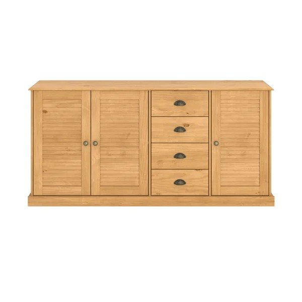 Komoda od masivnog bora u svijetloj prirodnoj boji 166x80x38 cm Edith – Støraa