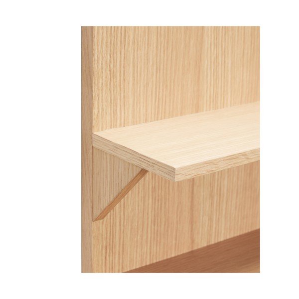 Polica s više razina u dekoru hrasta u prirodnoj boji 40 cm Straight – Hübsch-image-3