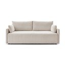 Bež sklopiva sofa od samta 211 cm Marcel – Bobochic Paris