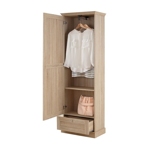 Ormar u dekoru hrasta u prirodnoj boji 60x180 cm Binz – Støraa-image-4