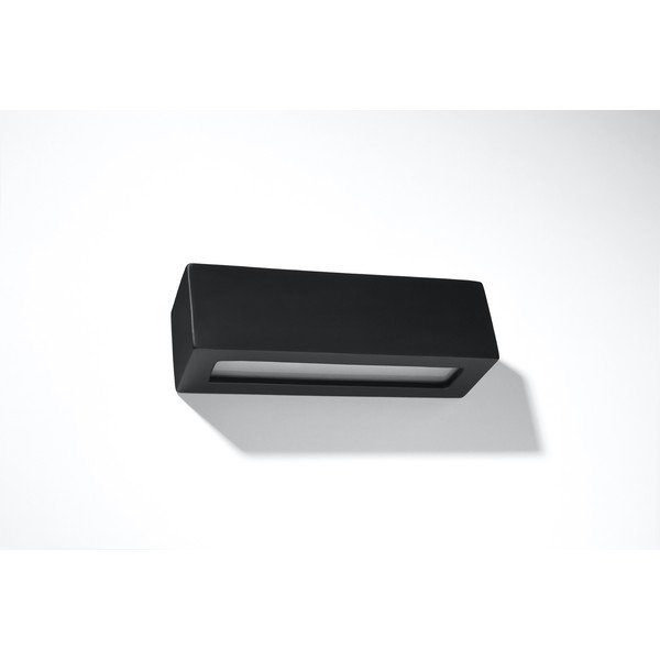 Zidna crna keramička lampa Sollux Vega-image-3