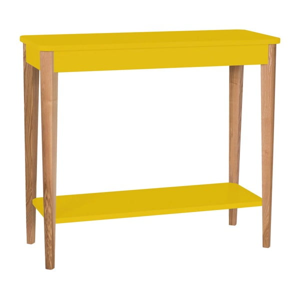 Žuti konzolni stol Ragaba Ashme, širine 85 cm