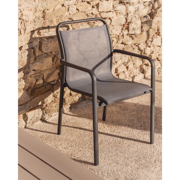 Tamno siva vrtna stolica Luri – Kave Home-image-1