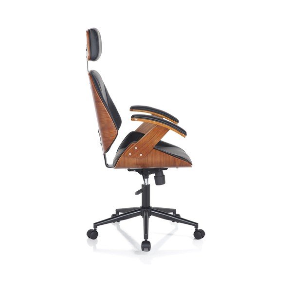 Crna uredska stolica od umjetne kože Visby – Tomasucci-image-3