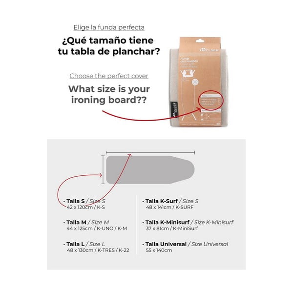 Navlaka za dasku za glačanje 140x55 cm Universal – Rolser-image-1