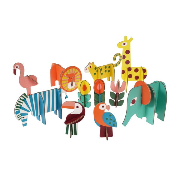 Drvena puzzle igra Wild Wonders - Rex London-image-2