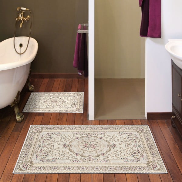 Smeđe/bež kupaonske prostirke u setu 2 kom 60x100 cm – Foutastic-image-1