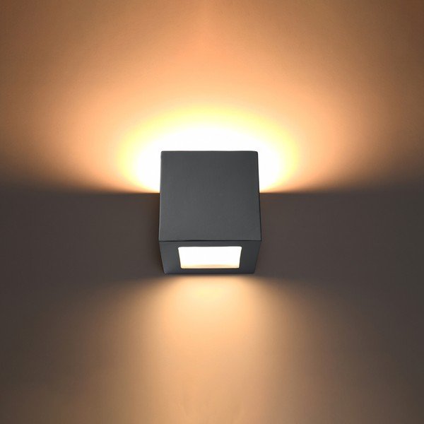 Siva zidna lampa Leo – Sollux-image-1