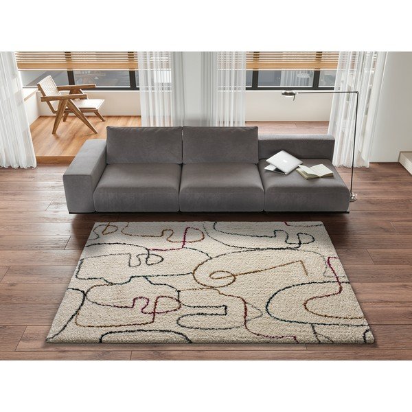 Krem bijeli tepih Universal Ikone, 80 x 150 cm-image-1