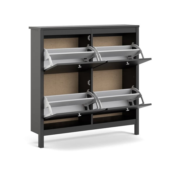 Crni preklopni ormarić za cipele Madrid – Tvilum-image-4