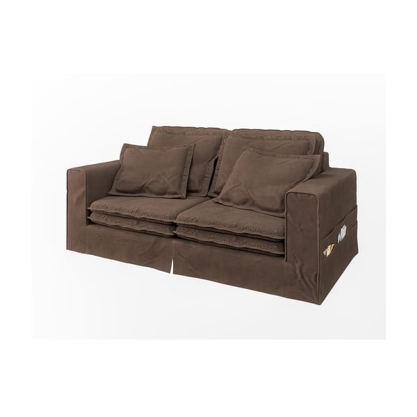 Tamno smeđa sofa 196 cm Nora – Ropez-image-2