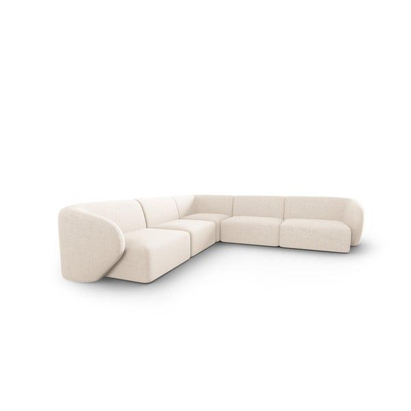 Bež kutna garnitura od šenila Paolo – Milo Casa