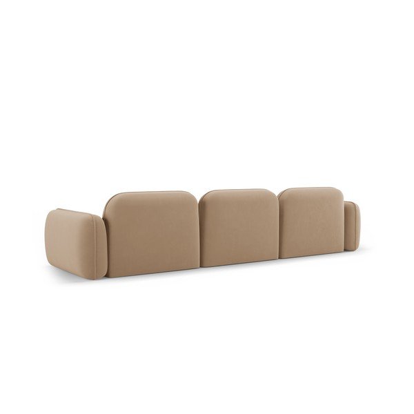Bež baršunasta sofa 320 cm Audrey – Interieurs 86-image-3