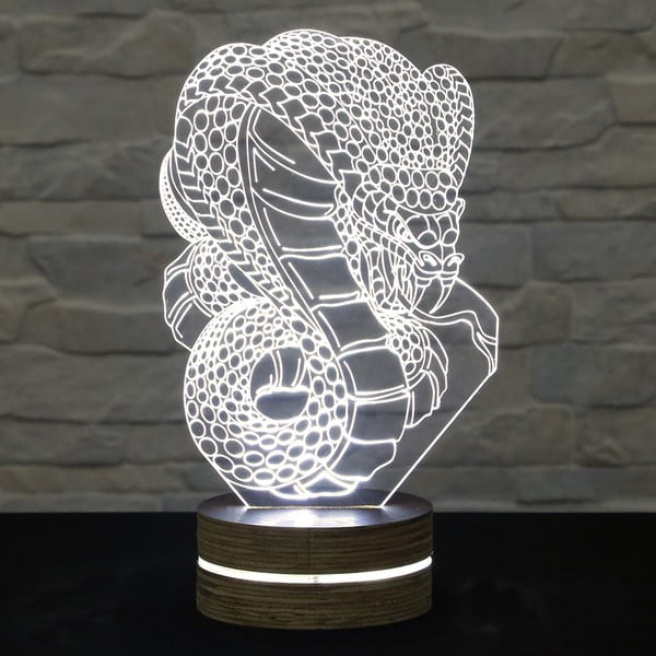 3D stolna lampa Snake