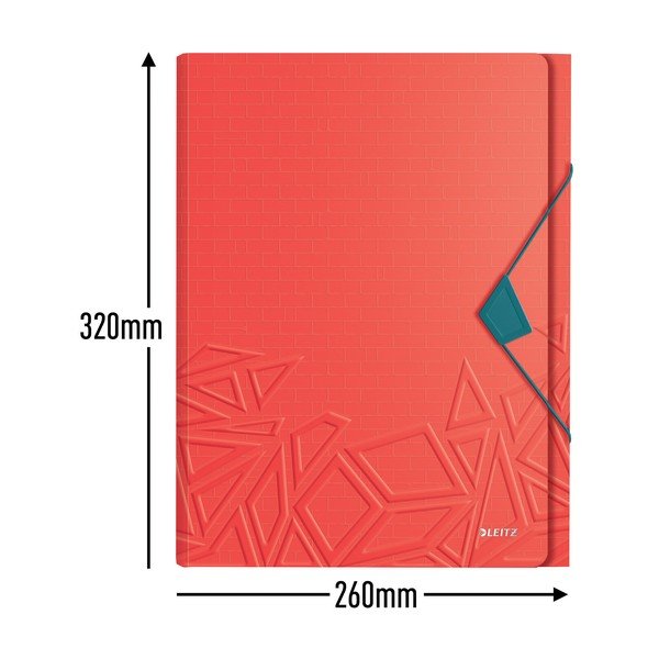 Crveni fascikl s pretincima Leitz -image-3
