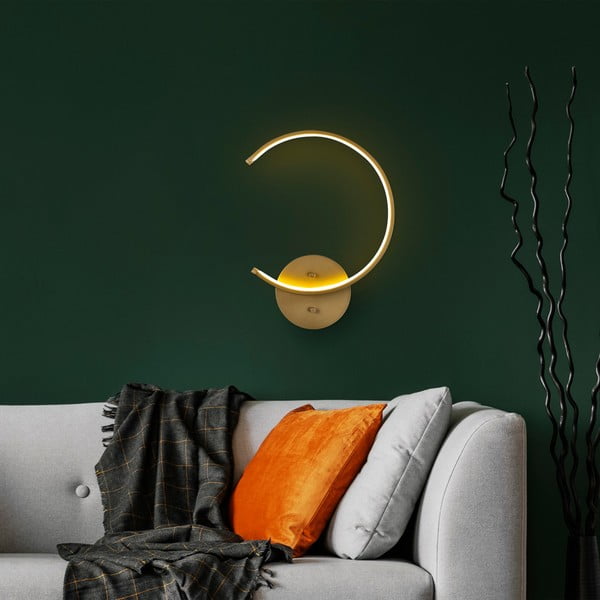 LED zidna lampa u zlatnoj boji ø 10 cm Moon – Opviq lights-image-3