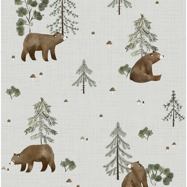 Dječja tapeta 10 m x 50 cm Mountain & Bears – Lilipinso