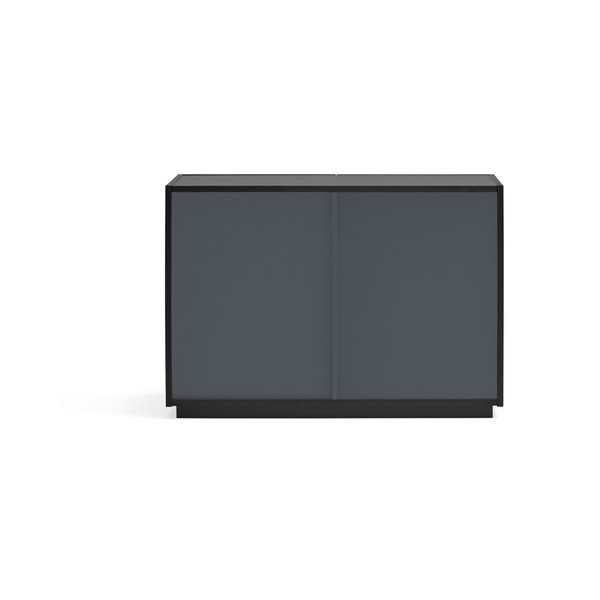 Crna niska komoda 100x70 cm Doric – Teulat-image-4