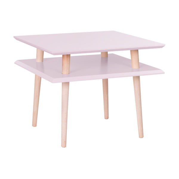 Ružičasti stolić Ragaba Square, 55 x 55 cm