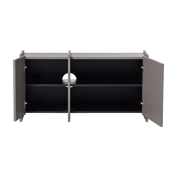 Siva TV komoda u dekoru jasena 102x53x44 cm Brock – WOOOD-image-3