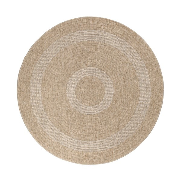 Bež okrugli vanjski tepih ø 120 cm Comilla – Ayyildiz Carpets