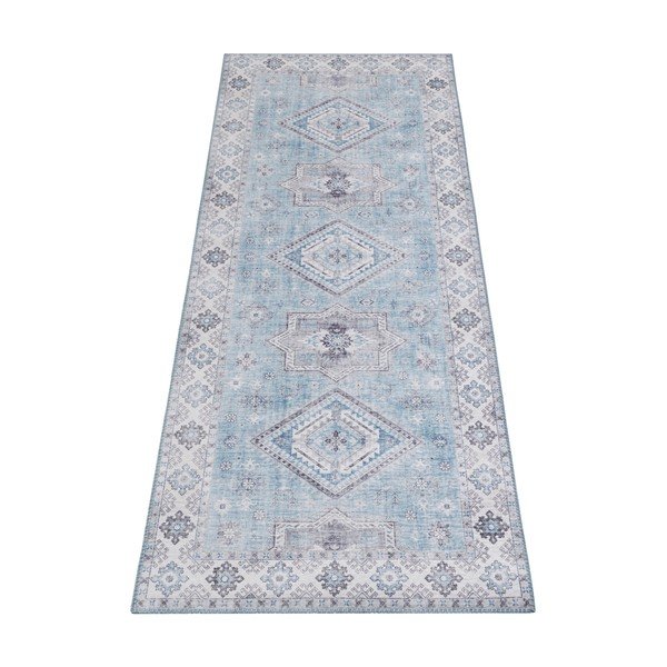 Svjetloplavi tepih Nouristan Gratia, 80 x 200 cm-image-4