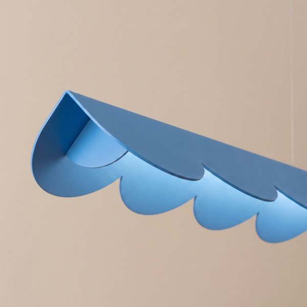 Svijetlo plava LED viseća svjetiljka aluminijska BISCUIT – Thoro-image-2