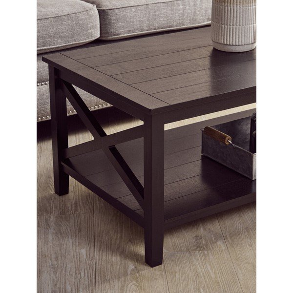 Crni stolić za kavu 60x120 cm Heritage – Premier Housewares-image-2