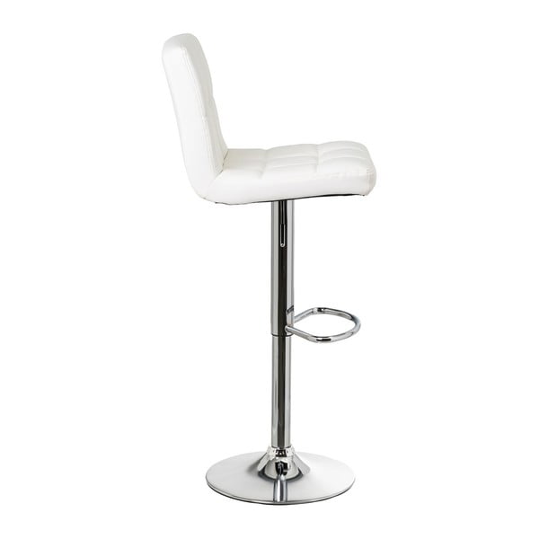 Bijele barske stolice u setu podesive visine 2 kom od umjetne kože (visine sjedala 93 cm) – Casa Selección-image-1