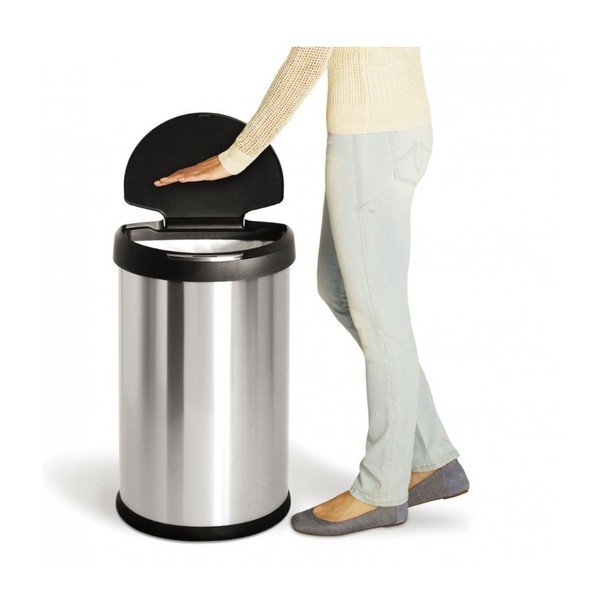 Srebrna beskontaktna kanta za otpatke simplehuman, 45 l-image-3