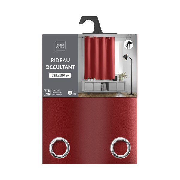 Crvena zatamnjujuća zavjesa 135x180 cm Occult – douceur d'intérieur-image-2