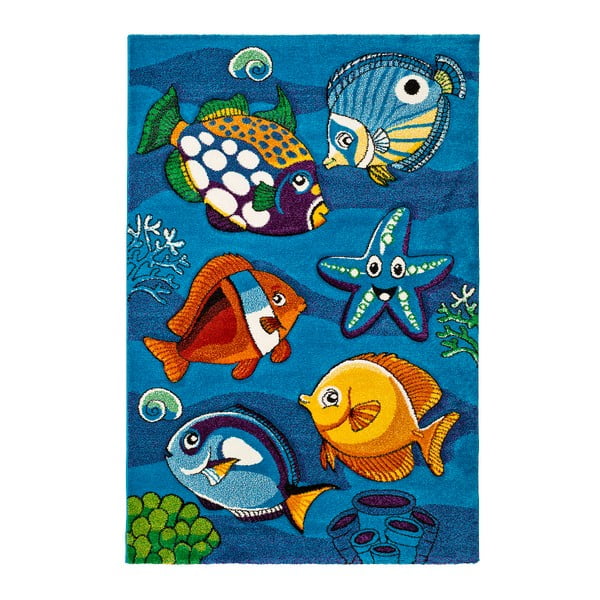 Plavi dječji tepih Universal Underwater, 120 x 170 cm