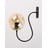 Oker žuta/crna zidna lampa ø 15 cm Oslo – Squid Lighting