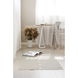 Bež/krem unutarnji i vanjski tepih 70x60 cm Peg Linen Vanilla – Pappelina